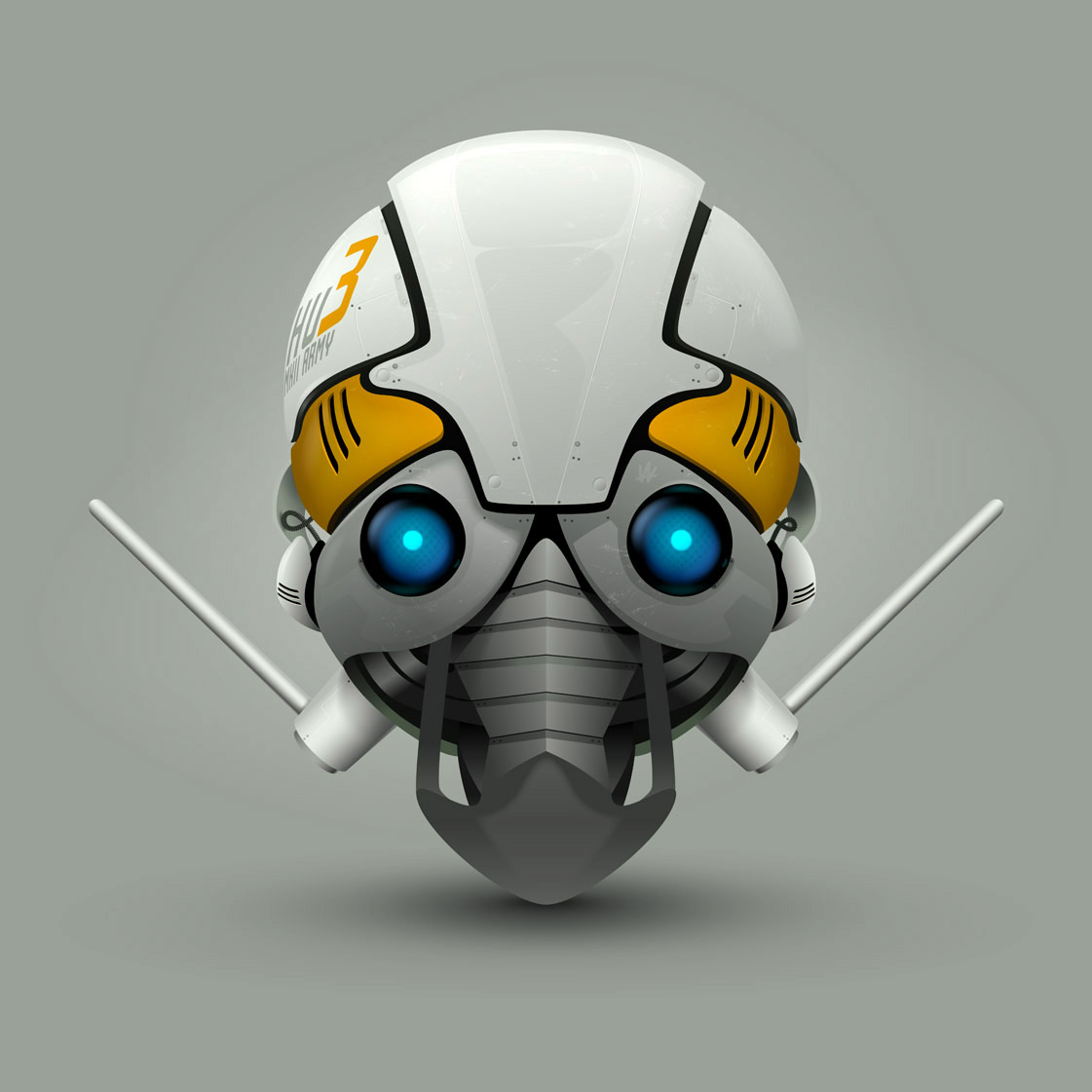 Scout drone — illustration by Wouter Arts